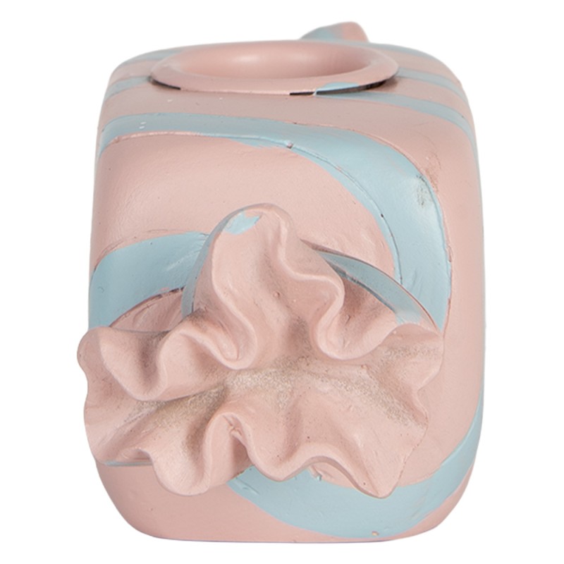Clayre & Eef Candelabro 14x5x5 cm Rosa Plastica