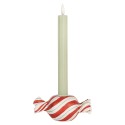 Clayre & Eef Candelabro 14x7x6 cm Rosso Plastica