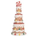 Clayre & Eef Decorazione Torta Ø 10x22 cm Marrone Plastica