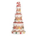 Clayre & Eef Decorazione Torta Ø 10x22 cm Marrone Plastica