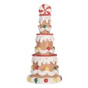 Clayre & Eef Decorazione Torta Ø 10x22 cm Marrone Plastica