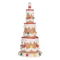 Clayre & Eef Decorazione Torta Ø 10x22 cm Marrone Plastica