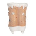 Clayre & Eef Decorazione Pattini da Ghiaccio 19x14x20 cm Marrone Plastica