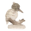 Clayre & Eef Decorazione Uccello 8x5x8 cm Beige Poliresina