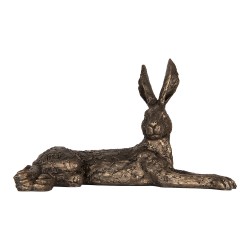 Clayre & Eef Statuetta decorativa Coniglio 39x20x24 cm Marrone Plastica