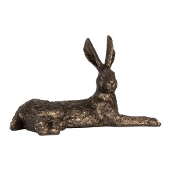 Clayre & Eef Statuetta decorativa Coniglio 39x20x24 cm Marrone Plastica