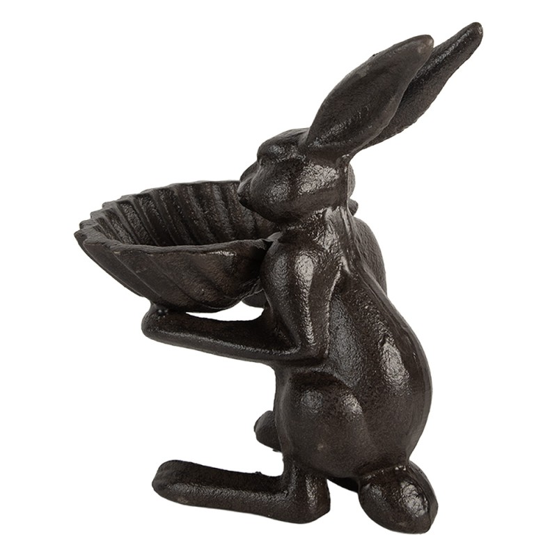 Clayre & Eef Vaschetta per l'alimentazione degli uccelli 16x19x29 cm Marrone Metallo