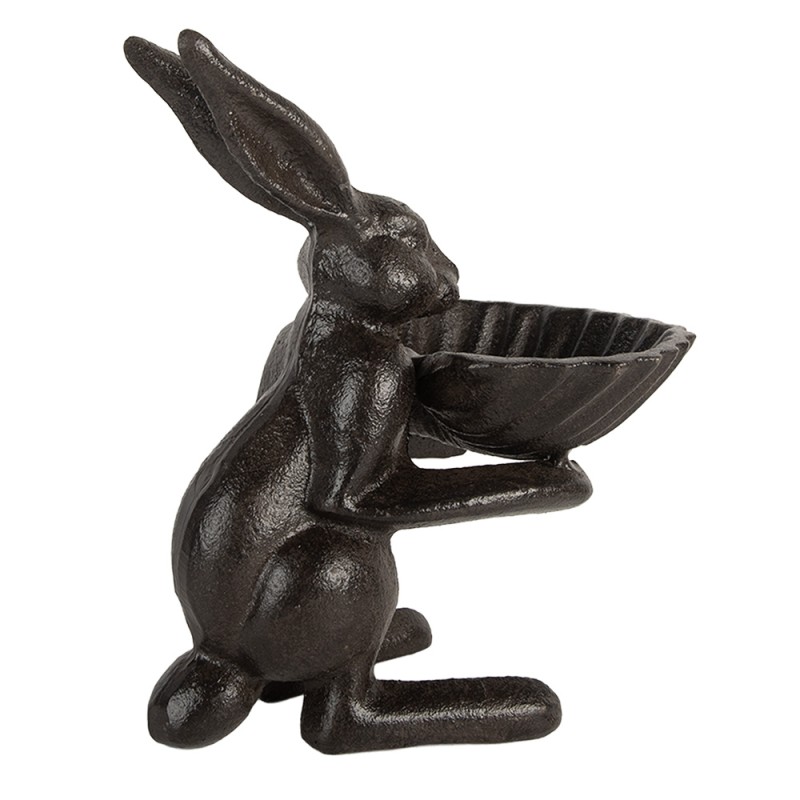 Clayre & Eef Vaschetta per l'alimentazione degli uccelli 16x19x29 cm Marrone Metallo