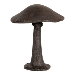 Clayre & Eef Statuetta decorativa Fungo 12x11x15 cm Marrone Metallo