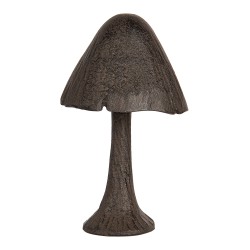 Clayre & Eef Statuetta decorativa Fungo 7x7x13 cm Marrone Metallo