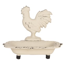 Clayre & Eef Portasapone 16x12x14 cm Beige Metallo