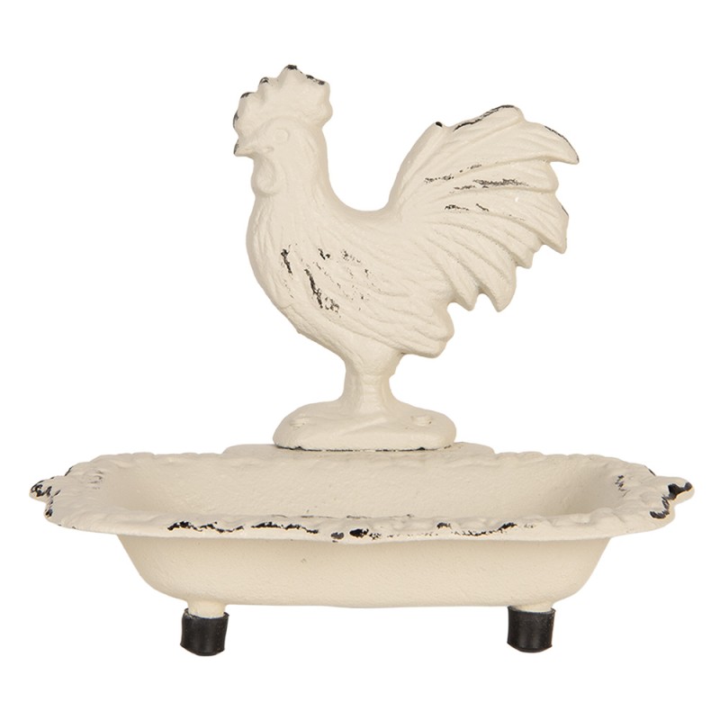Clayre & Eef Portasapone 16x12x14 cm Beige Metallo