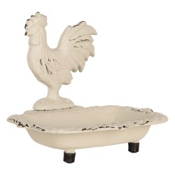 Clayre & Eef Portasapone 16x12x14 cm Beige Metallo