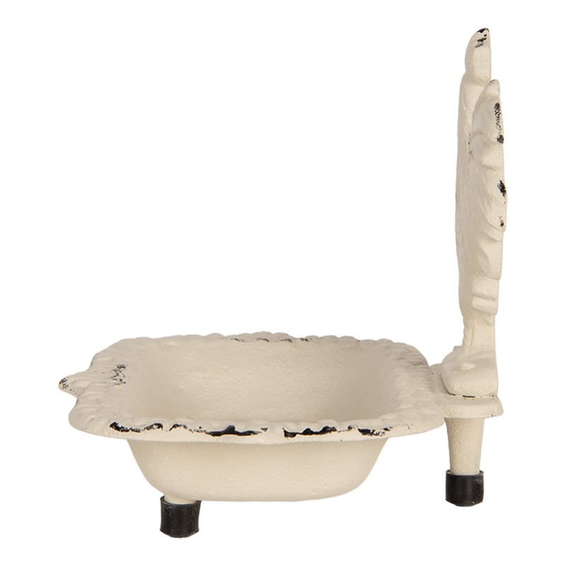 Clayre & Eef Portasapone 16x12x14 cm Beige Metallo
