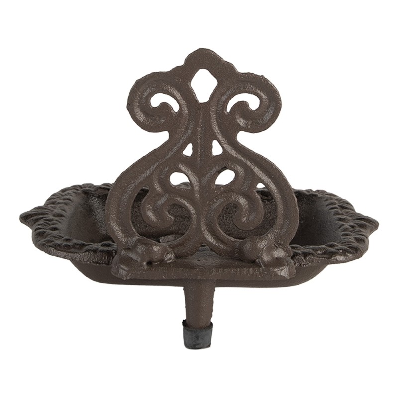 Clayre & Eef Portasapone 15x11x11 cm Marrone Metallo