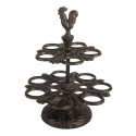 Clayre & Eef Portauova Ø 19x24 cm Marrone Metallo