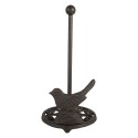 Clayre & Eef Portarotolo per la cucina Ø 17x33 cm Marrone Metallo