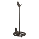 Clayre & Eef Portarotolo per la cucina Ø 14x36 cm Marrone Metallo