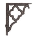 Clayre & Eef Supporto per mensola 4x13x16 cm Marrone Metallo