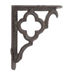 Clayre & Eef Supporto per mensola 4x13x16 cm Marrone Metallo