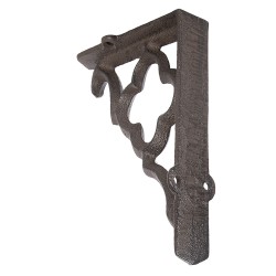 Clayre & Eef Supporto per mensola 4x13x16 cm Marrone Metallo