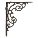 Clayre & Eef Supporto per mensola 3x29x22 cm Marrone Metallo