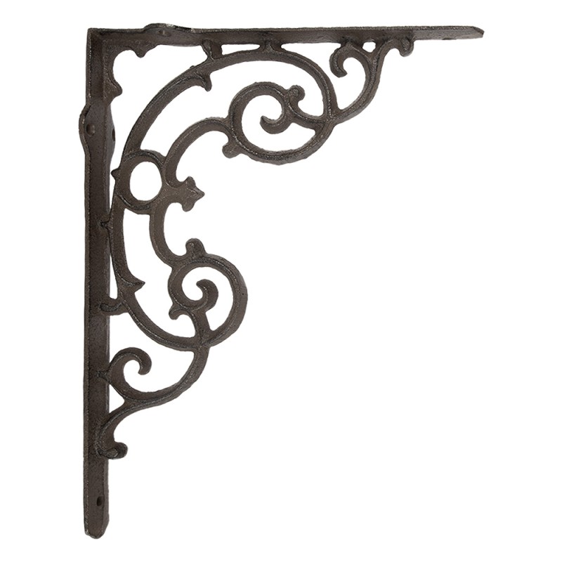 Clayre & Eef Supporto per mensola 3x29x22 cm Marrone Metallo