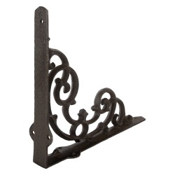 Clayre & Eef Supporto per mensola 3x29x22 cm Marrone Metallo