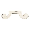 Clayre & Eef Maniglia 12x2x3 cm Bianco Metallo
