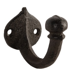 Clayre & Eef Gancio da parete 4x7x6 cm Marrone Metallo