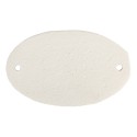 Clayre & Eef Targhetta con testo 10x1x6 cm Bianco Metallo