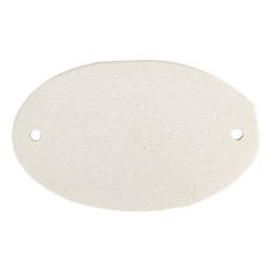 Clayre & Eef Targhetta con testo 10x1x6 cm Bianco Metallo