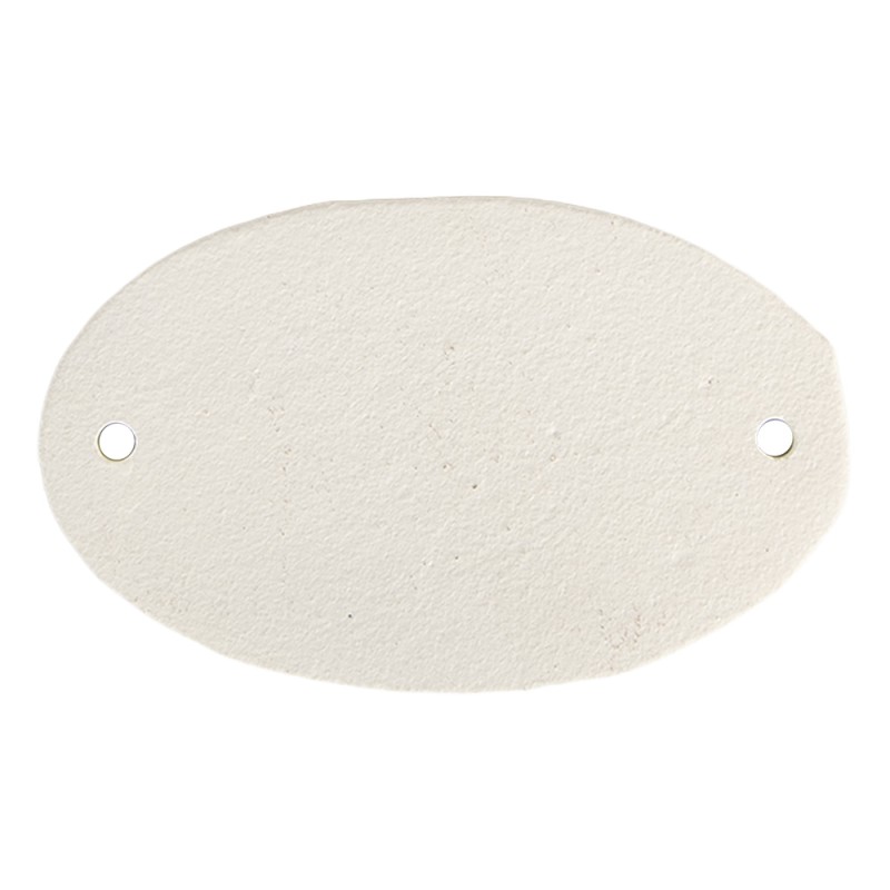 Clayre & Eef Targhetta con testo 10x1x6 cm Bianco Metallo
