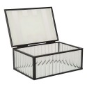 Clayre & Eef Scatola dei gioielli 15x10x6 cm Trasparente Vetro