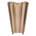 Clayre & Eef Vaso 22x22x35 cm Rosa Metallo