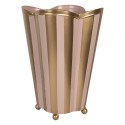 Clayre & Eef Vaso 22x22x35 cm Rosa Metallo