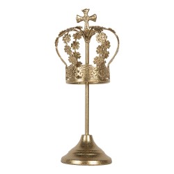 Clayre & Eef Decorazione Corona Ø 12x30 cm Color oro Metallo