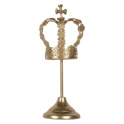 Clayre & Eef Decorazione Corona Ø 12x30 cm Color oro Metallo