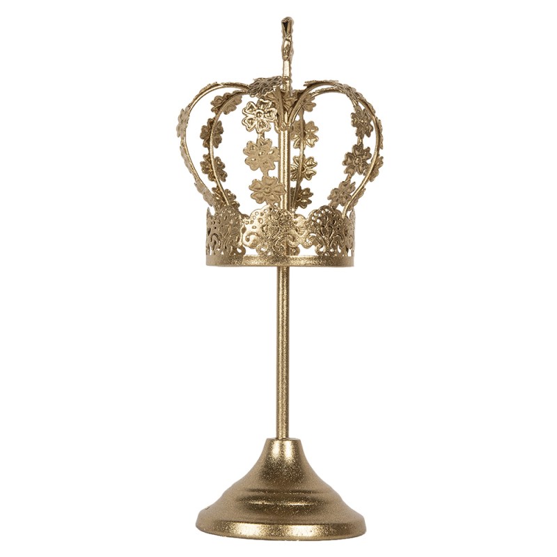 Clayre & Eef Decorazione Corona Ø 12x30 cm Color oro Metallo