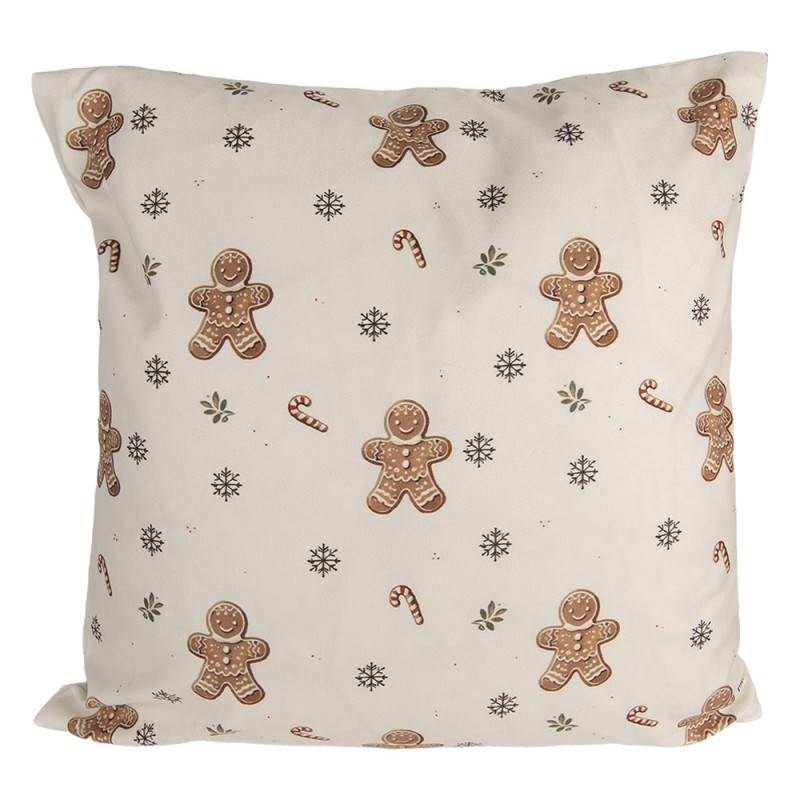 Clayre & Eef Federa per cuscino 45x45 cm Beige Poliestere