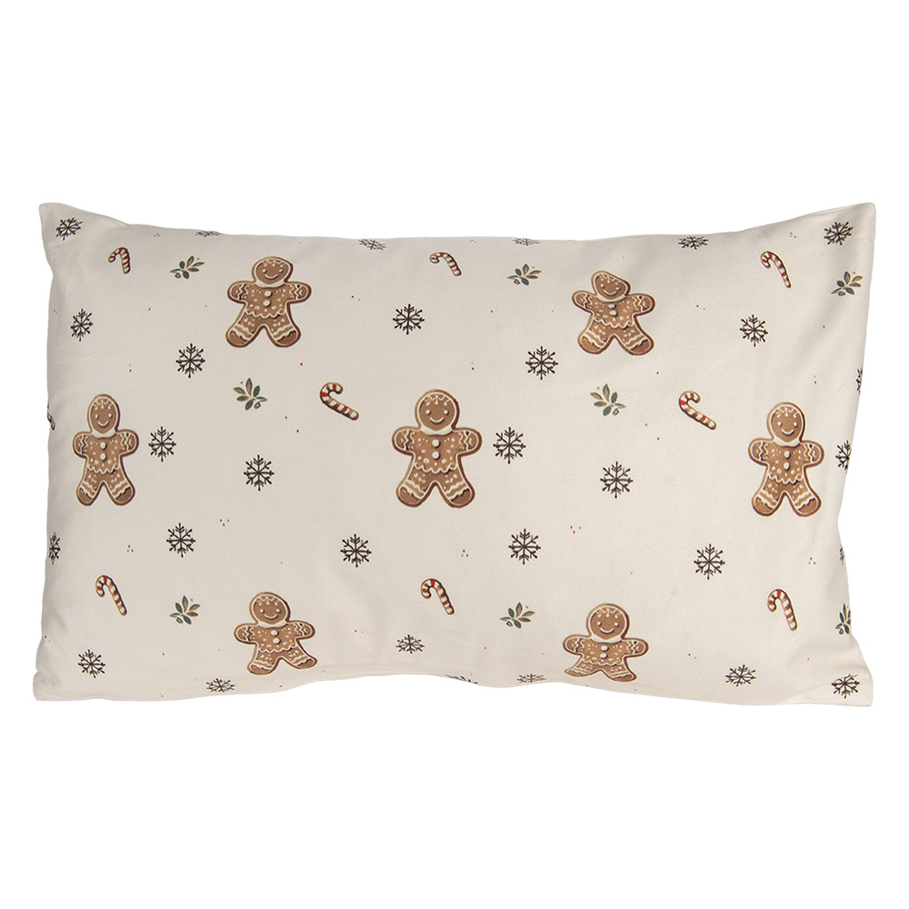 Kussenhoes 30X50 Cm Beige Polyester-image