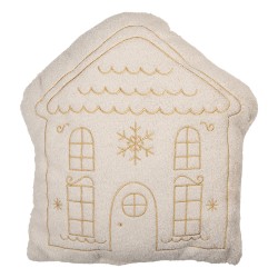 Clayre & Eef Federa per cuscino 45x40x10 cm Bianco Poliestere Natale