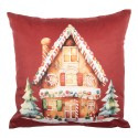 Clayre & Eef Federa per cuscino 45x45 cm Rosso Poliestere Ciliegia
