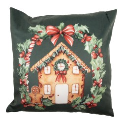 Clayre & Eef Federa per cuscino 45x45 cm Verde Poliestere Natale