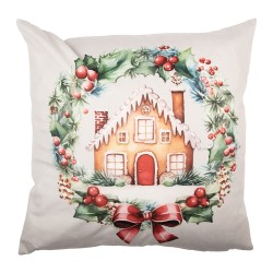 Clayre & Eef Federa per cuscino 45x45 cm Beige Poliestere Natale
