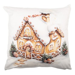 Clayre & Eef Federa per cuscino 45x45 cm Bianco Poliestere Natale