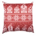 Clayre & Eef Federa per cuscino 45x45 cm Rosso Poliestere Natale