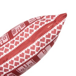 Clayre & Eef Federa per cuscino 45x45 cm Rosso Poliestere Natale