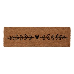 Clayre & Eef Zerbino 75x22x2 cm Marrone Cocco Cuori