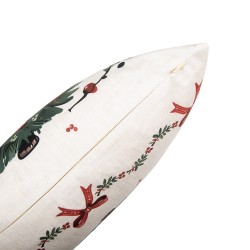 Clayre & Eef Federa per cuscino 45x45 cm Beige Poliestere Albero di Natale
